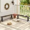 Tangkula 3-Person Outdoor Bench Set Of 2 W/ 800 LBS Bearing Capacity For Garden -Beauty house GUEST 045d9771 d85f 461a 92a5 488eb8bb2e12