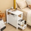 Tangkula 2PCS Nightstand Side End Sofa Table W/ 2 Drawers For Living Room Bedroom White -Beauty house GUEST 05039891 6856 4cfb ad48 5bf74ee8be20