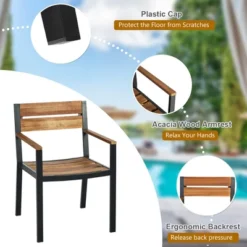 Tangkula Patented 7PCS Patio Dining Set Outdoor Furniture Set W/ 6 Armchairs Umbrella Hole -Beauty house GUEST 066f606b 814e 4431 ac0e 5a0223bb0ea2