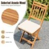 Tangkula Folding Patio Chairs Set Of 4 W/ Slatted Backrests & Soft Seat Cushions -Beauty house GUEST 092daef9 b390 4272 b416 5c32ef6d6857