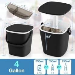 Tangkula Portable Cooler Table With Handle Cooler W/ Lift Top Lid & Bottle Opener 3-in-1 Outdoor Cocktail Drink Table Black/Blue -Beauty house GUEST 09bb2480 85fc 42db a294 a36e7a4a9105