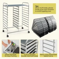 Tangkula Office Rolling Cart 20 Storage Drawers Scrapbook Paper Studio Organizer Gray 15 Tangkula Office Rolling Cart 20 Storage Drawers Scrapbook Paper Studio Organizer Gray -Beauty house GUEST 09e16d8c 5b9b 46c3 a51b 190ec91fc53c