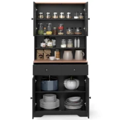 Tangkula Pantry Cabinet 67" Tall Kitchen Floor Cabinet W/ 2 Removable Shelves 2 Drawers 18 Tangkula Pantry Cabinet 67" Tall Kitchen Floor Cabinet W/ 2 Removable Shelves 2 Drawers -Beauty house GUEST 0cc152c9 0731 4944 bc30 60b20297da43