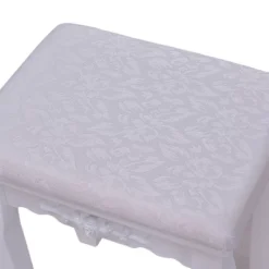 Tangkula Oval Vanity Mirror Dressing Table Beauty Dresser Cosmetics Organizer W/ Cushioned Bench -Beauty house GUEST 0cc89b6d 964c 4d41 8686 6c4e7c19f361