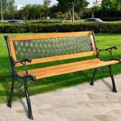 Tangkula Garden Metal Bench Porch Path Hardwood Chair For Patio Park Outdoor Deck 12 Tangkula Garden Metal Bench Porch Path Hardwood Chair For Patio Park Outdoor Deck -Beauty house GUEST 1130ff68 3b8c 4391 820b e5a7a0d38056