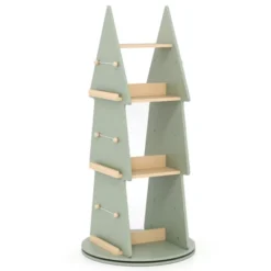 Tangkula Kids Rotating Bookshelf 4 Tier Tree Shape Revolving Bookcase 360°Display Rack -Beauty house GUEST 11af3680 5887 4e14 b74d af87f51b1ac0