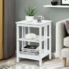 Tangkula 2PCS 3-tier Side Table Nightstand Sofa End Table Storage Display Shelf -Beauty house GUEST 11b502df 6d6b 4021 a3b6 4b7b122935c5