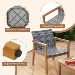 Tangkula 8 Pieces Patio Furniture Set PE Rattan Patio Bistro Set W/ Loveseat -Beauty house GUEST 11d10216 0466 45b9 bcae 0af256ecc5fa