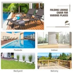 Tangkula 2PCS Chaise Lounge Adjustable Patio Poolside Recliner Chair Outdoor -Beauty house GUEST 12a08eab 6148 41b8 a09b 01951183d477