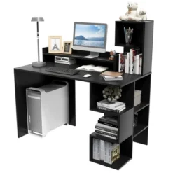 Tangkula 48" Modern Computer Desk Home Office Workstation W/ Hutch & Storage Shelves -Beauty house GUEST 15b53509 c25f 4e5b ac21 1d8fee23d8d5