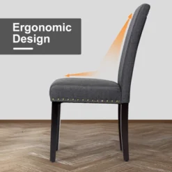 Tangkula 2-Piece Upholstered Linen Fabric Dining Chairs With High Backrest & Padded Seat 13 Tangkula 2-Piece Upholstered Linen Fabric Dining Chairs With High Backrest & Padded Seat -Beauty house GUEST 167300da 4a21 40c4 bb35 4b751fbe88df