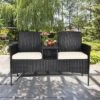 Tangkula Outdoor Rattan Furniture Wicker Patio Conversation Chair -Beauty house GUEST 1691bd93 64bb 4695 9cc4 e8cbb67934e3