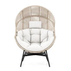 Tangkula Wicker Stationary Egg Chair Lounge Basket Sofa Chair W/ Heavy-Duty Metal Frame 13 Tangkula Wicker Stationary Egg Chair Lounge Basket Sofa Chair W/ Heavy-Duty Metal Frame -Beauty house GUEST 1a14568e f4ee 4867 8f25 6c128ec520f9