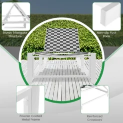 Tangkula 2PCS Patio Chaise Lounge Chair Outdoor Aluminum Adjustable 5-Position Recliner With Wheel For Garden Yard Pool -Beauty house GUEST 1caa204a fd00 4a6d 8814 c0c496327c1f 1