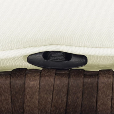 Tangkula 5 CS Rattan Furniture W/ & Tempered Glass & 2 Ottomans Coffee Table Patio 8 Tangkula 5 CS Rattan Furniture W/ & Tempered Glass & 2 Ottomans Coffee Table Patio - Image 6