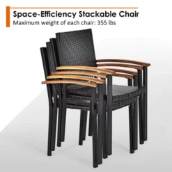 Tangkula 7 PCS Patio Rattan Dining Furniture Set Armrest Chairs Wooden Table 14 Tangkula 7 PCS Patio Rattan Dining Furniture Set Armrest Chairs Wooden Table -Beauty house GUEST 1e6f9e6e 7be8 4731 8ffa 6dbd430f1c6a