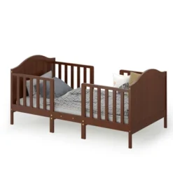 Tangkula 2-in-1 Convertible Toddler Bed Kids Wooden Bedroom Furniture W/ Guardrails -Beauty house GUEST 1faa79e4 45a6 488a b50a f670129ea9b7