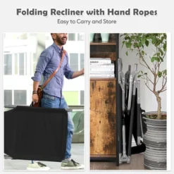 Tangkula Beach Lounge Chair Reclining Chair With 5 Adjustable Positions Detachable Pillow &Hand Ropes Blue/Black/Gray/Turquoise/Beige/Pink 22 Tangkula Beach Lounge Chair Reclining Chair With 5 Adjustable Positions Detachable Pillow &Hand Ropes Blue/Black/Gray/Turquoise/Beige/Pink -Beauty house GUEST 201cd3e3 0ecb 4a4f b11a 0612bd98b0b8