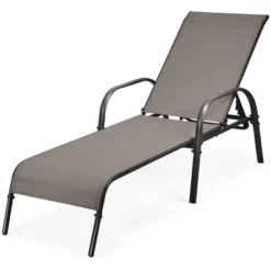 Tangkula Outdoor Chaise Lounge Chair Adjustable Reclining Bed With Backrest& Armrest 21 Tangkula Outdoor Chaise Lounge Chair Adjustable Reclining Bed With Backrest& Armrest -Beauty house GUEST 20ab7dcb dc81 403a 918e edf32348a6ab