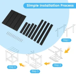 Tangkula 2PCS 14" Patio Adirondack Side Table HDPE Square Weather Resistant Garden -Beauty house GUEST 22823bcd a7df 4b5a b198 0277e767c210