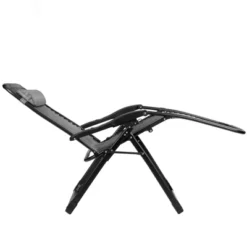 Tangkula Oversized Zero Gravity Lounge Chair Folding Recliner W/ Cup Holder & Pillow, Gray -Beauty house GUEST 236729b8 7ab3 413c 98aa 82e9c821e388