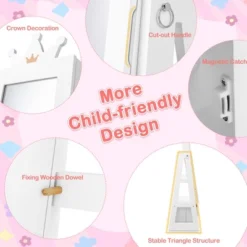 Tangkula Kids Jewelry Cabinet With Full-Length Mirror Drawer 2 Adjustable Tilt Angles 21 Tangkula Kids Jewelry Cabinet With Full-Length Mirror Drawer 2 Adjustable Tilt Angles -Beauty house GUEST 254c7db2 3520 4913 9c00 ff1010e475f6