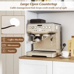 Tangkula Kitchen Pantry Cabinet W/Microwave Shelf 8 Door Shelves & 5 Adjustable Shelves 14 Tangkula Kitchen Pantry Cabinet W/Microwave Shelf 8 Door Shelves & 5 Adjustable Shelves -Beauty house GUEST 27bc81f0 a1fe 43a4 bb60 d0d755cee978