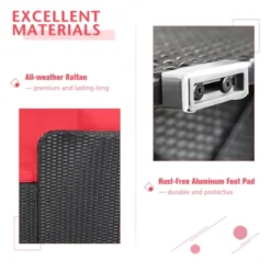 Tangkula Patio Rattan Daybed With 4 Pillows Cushioned Sofa For Outdoor 21 Tangkula Patio Rattan Daybed With 4 Pillows Cushioned Sofa For Outdoor -Beauty house GUEST 2804119a 38b1 4cbc 97bc c197ee1a4546