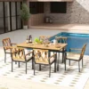 Tangkula 7 PCS Patio Dining Set W/ 2" Umbrella Hole And Seat Cushions For Garden -Beauty house GUEST 29979be1 dc88 4a2c ba04 3034391ef396