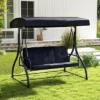 Tangkula Converting Patio Swing Chair Porch Swing Bed W/Adjustable Canopy & Thickened Cushion -Beauty house GUEST 29b560d6 128c 4440 93cb 05d18c02b227
