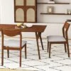 Tangkula Wooden Dining Chair Set Of 4 W/ Rubber Wood Frame Wide Padded Seat -Beauty house GUEST 29f91ba8 a659 4f25 a716 b6be98e53a5f
