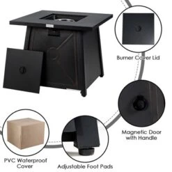 Tangkula 7PCS Rattan Patio Sectional Furniture Set W/ 30" Fire Pit Table & Cushion -Beauty house GUEST 2a97e749 31d3 4811 ac0c 64db5571bca5