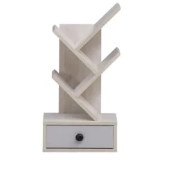 Tangkula 5-Tier Tree Bookshelf W/ Wooden Drawer Display Storage Organizer Rack -Beauty house GUEST 2cb95e66 ad5c 436c bd24 549cc5a4ebb2