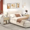 Tangkula 2 PCS Modern Style Nightstand 2-Tier Sofa Side Bedside Table W/ Drawer & Open Shelf -Beauty house GUEST 2cd84179 4db0 47a9 8ac7 c530f2a8a100