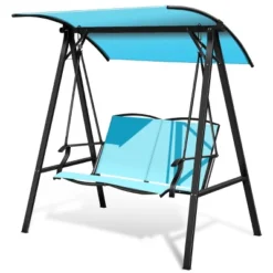 Tangkula Outdoor Patio Swing Loveseat Hammock Hanging Chair Turquoise -Beauty house GUEST 2e2e958a 80ba 4d05 9e4c 1bcc80693bef