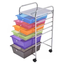 Tangkula 6 Drawer Scrapbook Paper Organizer Rolling Storage Cart For Office School Multicolor -Beauty house GUEST 2f6e3d70 e7be 4861 8b2a 140732c79402