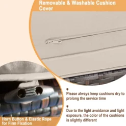 Tangkula 2 Pieces Patio Ottoman Outdoor Wicker Footstool Storage Box Side Table W/ Solid Metal Frame Additional Seating W/ Removable Cushions Beige/Off White/Red/Turquoise/Gray/Navy -Beauty house GUEST 306850a3 882b 43d1 ad6d 3d0645ae8ac1