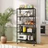Tangkula 2PCS Foldable Storage Shelf W/ Wheels Adjustable Shelves Metal Shelving Unit -Beauty house GUEST 3158d4b1 ef79 41d6 936a 1aa7280c700b