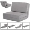 Tangkula Fold Down Chair Convertible Couch GrayBlack -Beauty house GUEST 324e3803 2495 46b0 a499 7d6e585cf072