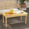 Tangkula Patio Coffee Table W/ Solid Teak Wood Structure Slatted Tabletop For Backyard 2 Tangkula Patio Coffee Table W/ Solid Teak Wood Structure Slatted Tabletop For Backyard -Beauty house GUEST 32692648 e076 410d 9e46 665847afecd7