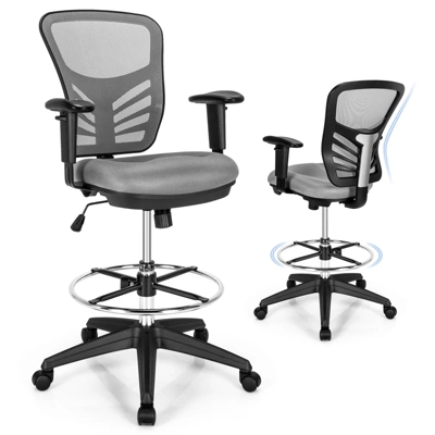Tangkula Ergonomic Office Chair W/Retractable Footrest High Back Reclining Executive Chair W/Adjustable Headrest 13 Tangkula Ergonomic Office Chair W/Retractable Footrest High Back Reclining Executive Chair W/Adjustable Headrest - Image 11
