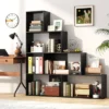 Tangkula 4-Tier Bookshelf W/ 6 Storage Cubes 64" Tall Modern Geometric Stair Bookcase -Beauty house GUEST 329fc361 d149 4557 a89e 987aa5042eb9