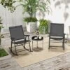 Tangkula 4pcs Patio Folding Rocking Chair Heavy-Duty Metal Frame Rockers Outdoor -Beauty house GUEST 32ebc147 c6b4 4bda b440 968407a4f1b1