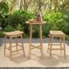 Tangkula 3 Piece Patio Bar Set Round Cocktail Table W/ 2 Rattan Saddle Stools 2 Tangkula 3 Piece Patio Bar Set Round Cocktail Table W/ 2 Rattan Saddle Stools -Beauty house GUEST 377125b9 74f2 4b3a a842 674c254b2cfd