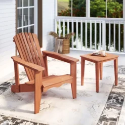 Tangkula 4PCS Solid Wood Garden Chair W/ High Backrest Wide Armrests & Contoured Seat -Beauty house GUEST 37bc5905 5c50 45dd 85d4 a35779a2e852 2