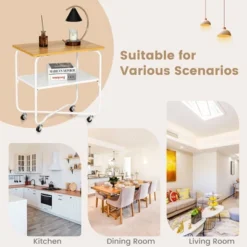 Tangkula 2-Tier Folding Rolling Cart Kitchen Utility Cart Tool-Free Installing 19 Tangkula 2-Tier Folding Rolling Cart Kitchen Utility Cart Tool-Free Installing -Beauty house GUEST 39d7dd5e 7f83 4b92 ba0b 28f00d75e2dd