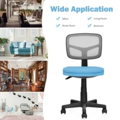 Tangkula Armless Mesh Office Chair Ergonomic Swivel Computer Desk Chair Height Adjustable Task Chair For Adults And Kids -Beauty house GUEST 3ab4aba3 c489 463f b36b f37cd4da2d60