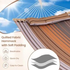 Tangkula Patio Hammock Foldable Portable Swing Chair Bed Detachable Pillow Blue & Green 20 Tangkula Patio Hammock Foldable Portable Swing Chair Bed Detachable Pillow Blue & Green -Beauty house GUEST 3d27e3ee 6dcb 4f8d b582 9f9012be60d3