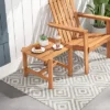 Tangkula Patio Teak Wood Side Table With Slatted Tabletop Small Coffee Table For Porch -Beauty house GUEST 3d2b8872 9d40 49f4 85f9 f5501299111e