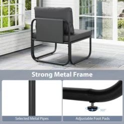 Tangkula Patio Chairs Set Of 4 W/ Removable Cushions Heavy Duty Metal Frame Poolside -Beauty house GUEST 3e421378 de27 408f 9a95 6e3f868b9721 1